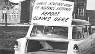 After Hurricane Carla in Texas in 1961, agents used any means at hand to reach customers.
