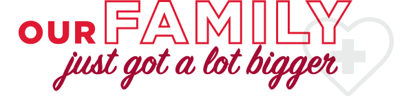 image header that reads our family just got a lot bigger