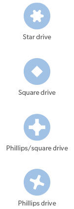 Start drive, square drive, Phillips drive: Please see transcript below