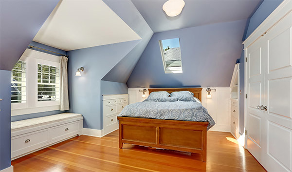 attic bedroom interior