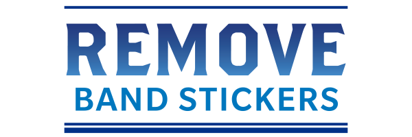 text graphic - Remove Band Stickers