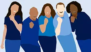 coworkers chat image