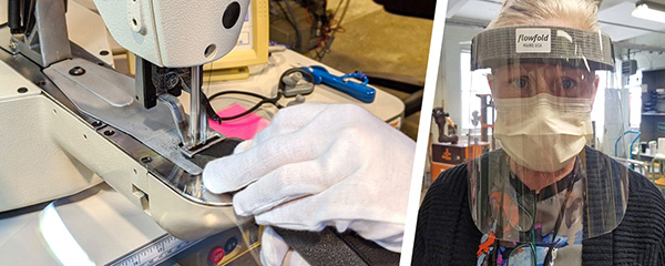 composite of sewing and employee