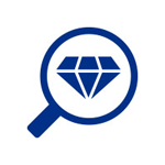 spyglass with ring icon